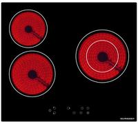 Schneider SCTV603S - Table vitrocéramique 3 feux Noir