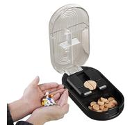 Schneider Séparateur de comprimés - Récipient pratique de médicaments | Séparateur de pilules de médecine | Conteneur de stockage précis pour médicaments