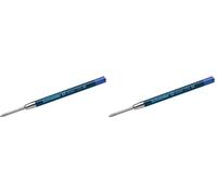 Schneider Slider 755 Recharge pour stylo à bille, indélébile, Taille M bleu (Lot de 2)