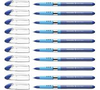 Schneider Slider Basic (Stylos à bille, pointe extra large (XB)) Lot de 10 Stylos, Encre bleue