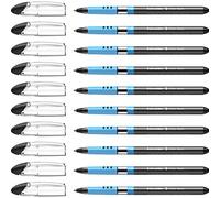 Schneider Slider Basic (Stylos à bille, pointe extra large (XB)) Lot de 10 Stylos, Encre noire indélébile