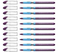 Schneider Slider Basic (Stylos à bille, pointe extra large (XB)) Lot de 10 Stylos, Encre violette