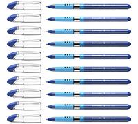 Schneider Slider Basic (Stylos à bille, pointe moyenne (M)) Lot de 10 Stylos, Encre bleue