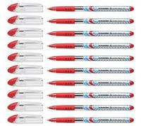 Schneider Slider Basic (Stylos à bille, pointe moyenne (M)) Lot de 10 Stylos, Encre rouge