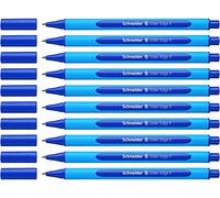 Schneider Slider Edge / 152003 Stylo bille rétractable Mine F/bleu Corps bleu Lot de 10