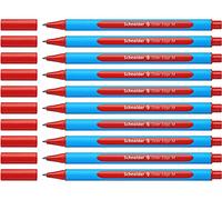 Schneider Slider Edge M - Lot de 10 Stylos Bille, Rouge