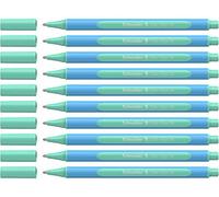 Schneider Slider Edge Pastel - Lot de 10 Stylos à Bille XB, Menthe