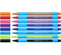 Schneider Slider Edge XB Stylo à bille, lot de 8, coloris assortis | Corps triangulaire, boîte de rangement, épaisseur de trait extra-large (XB)