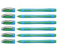 Schneider Slider Memo XB Lot de 3 stylos à Bille avec Capuchon, Largeur de Trait XB, Vert, 6er