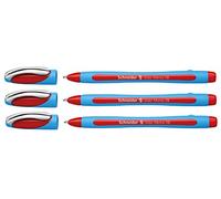 Schneider Slider Memo XB Lot de 3 stylos à bille avec capuchon Pointe XB Rouge