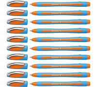 Schneider Slider Memo XB Stylo bille (avec capuchon, Pointe extra large (XB)) Orange, Lot de 10
