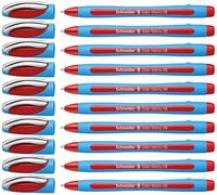 Schneider Slider Memo XB Stylo bille (avec capuchon, Pointe extra large (XB)) Rouge, Lot de 10