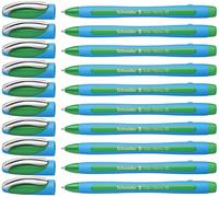 Schneider Slider Memo XB Stylo bille (avec capuchon, Pointe extra large (XB)) Vert, Lot de 10