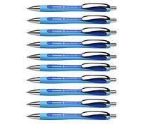 Schneider Slider Rave Trousse à Crayons avec Stylo Bille, Bleu, Lot de 10
