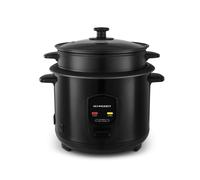 Schneider - Souffle De Riz - Noir - Cuiseur à Riz 1,8l - Panier Vapeur - Maintien Au Chaud