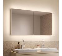 Schneider STYLE TW Armoire de toilette avec éclairage LED, 2 portes, 131,5x71,5x12cm, 194.130.02.02, Exécution: norme UE/corps blanc