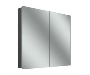 Schneider STYLE TW Armoire de toilette avec éclairage LED, 2 portes, prise à gauche, 61,5x71,5x12cm, 194.063.01.44, Exécution: norme CH/corps noir mat