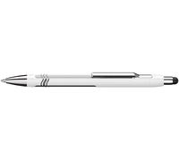 Schneider Stylo À Bille Epsilon Touch Blanc-Argent Pte Extra Large Bleu