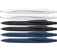 Schneider Schreibgeräte Kugelschreiber Reco 6er Pack sortiert, Mine blau 131886 Stylo-bille N/A