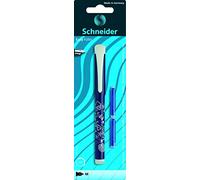 Schneider Stylo plume Easy, M, plaquette thermoformée par pièce comprenant 2 cartouches (triées, la couleur sera envoyée au hasard)
