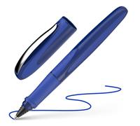 Schneider Stylo roller Ray 187815 (rechargeable avec cartouches d'encre standard, convient aux droitiers et aux gauchers), bleu spatial