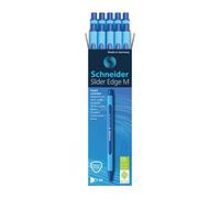 Schneider Stylo, Slider Edge M (moyen), lot de 10, bleu (152103)