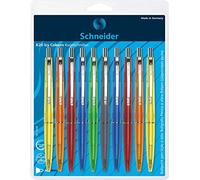 Schneider stylos à bille k20 icy colours, m, bleu, sous blister coloris-lot de 10
