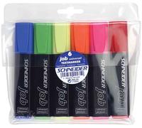 Schneider Surligneur "Job 150", Étui De 6, Avec Clip