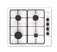 SCHNEIDER - SCTG6040B1 - Table de cuisson - Gaz - 4 foyers - 7500 watts - Email - Blanc