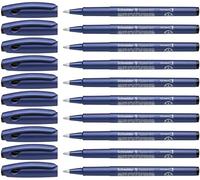 Stylo Schneider Topball 847 Lot de 10 Rollers à encre avec pointe conique en plastique Encre noir Noir G