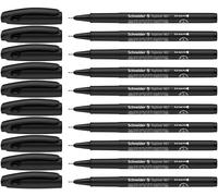 Schneider Optics Stylos feutre Fineliner Topliner 967 pointe fine 0,4 mm lot de 2 noir