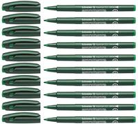 Schneider Topwriter 157 Feutre, lot de 10, Vert | Épaisseur de trait 0,8 mm