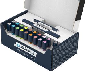 Schneider Twin Marker Paint-It 040 brush & round complete set V2-27 pieces assor