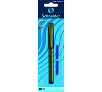 Schneider Voice 76760 Stylo-plume M, assorti, 1 carte blister avec 2 cartouches d'encre