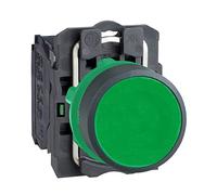 Schneider Electric Bouton-poussoir Harmony XB5AA31, 1 bouton vert décrochage par pression, 1 pc