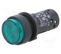 Schneider Electric Commutateur XB7NW33M1 LED vert 230 V 22 mm 1 NO – 10 pièces