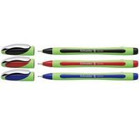 Schneider Xpress (Fineliner Stylos, Pointe fine 0,8 mm) Pochette de 3, Noir/Rouge/Bleu