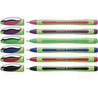 Schneider Xpress Lot de 6 feutres fins (encre indélébile, épaisseur de trait 0,8 mm, fabriqué en Allemagne)