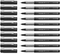 Schneider Xtra 805 Lot de 10 Rollers à encre avec Liquid-Ink-Technologie et pointe aiguille Encre noir