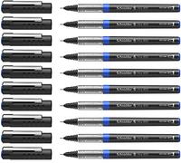 Schneider Xtra 805 Stylo Roller Pointe Tubulaire En Acier Inoxydable 0,5 Mm/Bleu Lot De 10