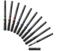 Schneider XTRA 823 Lot de 4 stylos roller Couleurs assorties (4 x noir, 3 x bleu, 2 x rouge, 1 x vert)