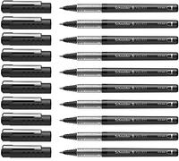 Schneider Xtra 823 Stylo roller Pointe conique en acier inoxydable 0,3 mm/noir Lot de 10