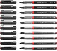 Schneider Xtra 823 Stylo roller Pointe conique en acier inoxydable 0,3 mm/rouge Lot de 10 Import Allemagne G