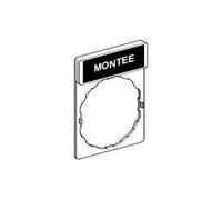 Schneider Zby2107 Porte-Étiquette 30 X 40 Mm Pour 22 Appareils Avec Plaque Montee