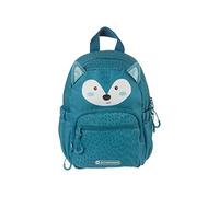 Schneiders 49460-064 - Sac à dos pour enfants Mini Wolf, env. 18,5 x 27 x 11 cm, sac à dos pour enfants d'un volume de 6 litres, 2 compartiments et 2 poches latérales, bleu