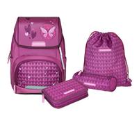 Schneiders Ergojet 2in1 Schulranzen Set 5-teilig Purple Hearts