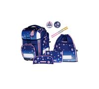 Schneiders Ergolite ensemble cartable scolaire 9 pièces Blue Bloom