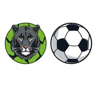 Schneiders Patches Set 2 teilig Panther + Soccerball