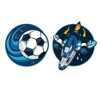 Schneiders Patches Set 2 teilig Spaceball + Spaceship