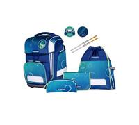 Schneiders sac d'école Ergolite Set 9 pièces Geo Motion bleu